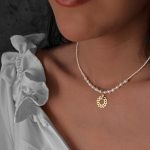 نیم ست افتابگردان مرواریدی